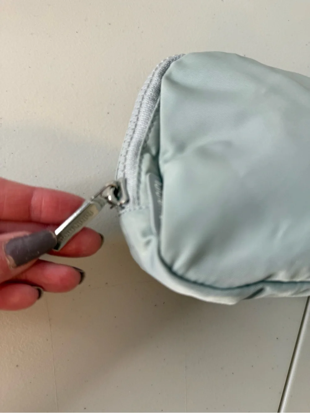 Lululemon Mini Belt Bag Light Gray Crossbody Fanny Pack
